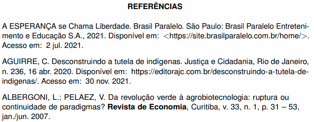 Ordenação De Referências - ABNT NBR 6023:2018 - FastFormat