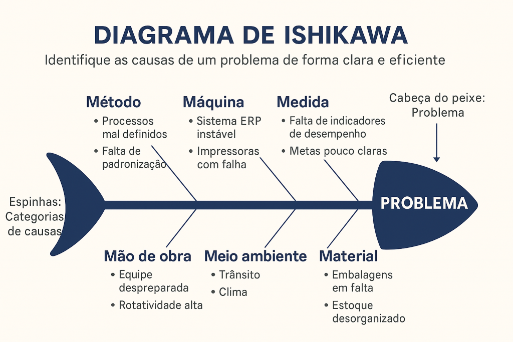 Diagrama de Ishikawa ou Espinha de Peixe.